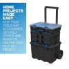 Stack Cart; Mobile Tool Box for Hardware Storage; Fits 7 Parts Modular Storage System And Suits Power Tools