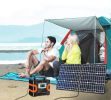 100W 18V Portable Solar Panel; Foldable Solar Charger with 5V USB 18V DC Output Compatible with Portable Generator; Smartphones; Tablets and More