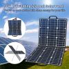50W 18V Portable Solar Panel; Foldable Solar Charger with 5V USB 18V DC Output Compatible with Portable Generator; Smartphones; Tablets and More
