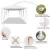10'x30' Wedding Party Tent Outdoor Canopy Tent with 8 Side Walls White