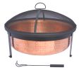 Wood Burning Copper Fire Pit; 30-inch diameter and 22-inch Height