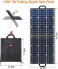 100W 18V Portable Solar Panel; Foldable Solar Charger with 5V USB 18V DC Output Compatible with Portable Generator; Smartphones; Tablets and More