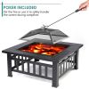 Outdoor fire pit; high quality hexagonal steel fire pit with flame retardant cover