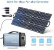 50W 18V Portable Solar Panel; Foldable Solar Charger with 5V USB 18V DC Output Compatible with Portable Generator; Smartphones; Tablets and More