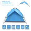 Double-Deck Tow-Door Hydraulic Automatic Tent Build Outdoor Tent Blue