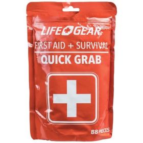Life+Gear 41-3819 88-Piece Quick Grab First Aid & Survival Kit