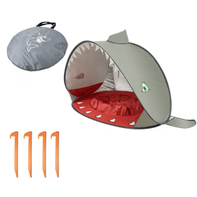 New Stylish Kids Beach Holiday Shade Splash Tent (Color: Shark Gray)