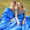 2 Person Waterproof Sleeping Bag with 2 Pillows